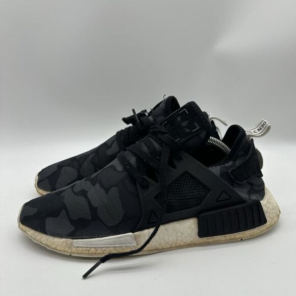 Mens Size 10.5 Adidas NMD XR1 Boost Black Gray Duck Camo Sneaker Shoes BA7231 - Picture 4 of 9